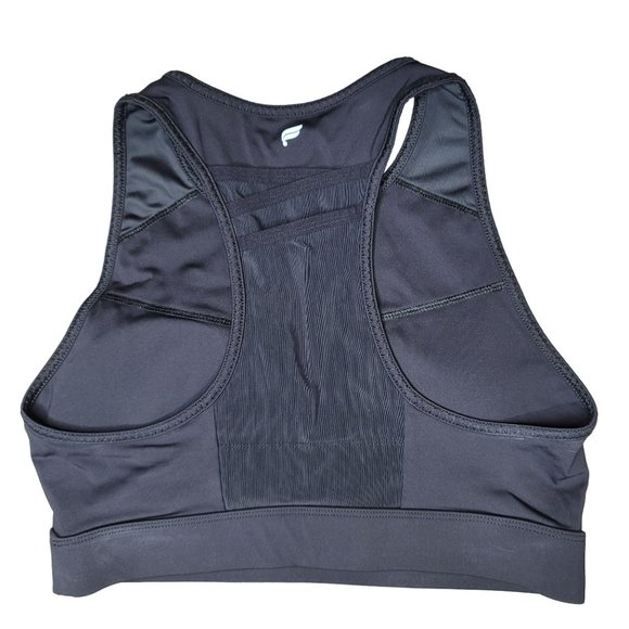 Fabletics Trinity High Impact Sports Bra Black padded no size - Picture 2 of 5